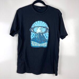 Oakley Men's Graphic Crewneck Shirt Short Sleeve Wavemaker Black Size Small